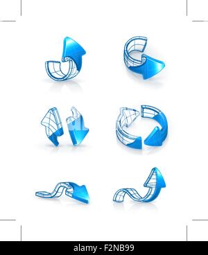 Jeu de flèches, dessin vectoriel Illustration de Vecteur