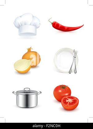 Cuisine, Icon Set Illustration de Vecteur