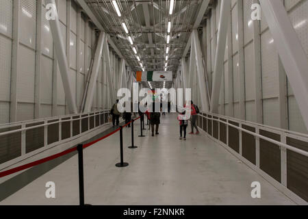 Milan, Italie - 13 septembre 2015 : dans la nuit, à l'exhibition Expo 2015 de l'Italie. Banque D'Images