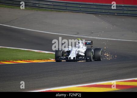 Spa Francorchamps 2015 Formule 1 Williams Saison pratique vendredi Banque D'Images