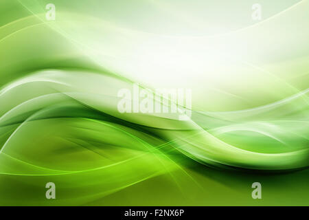 Abstract Green Waves Design Banque D'Images