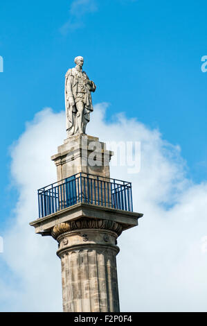 Grey's Monument, un monument à Charles Grey, 2e comte Grey, construit en 1838. Newcastle Upon Tyne, Tyne and Wear, England, UK Banque D'Images