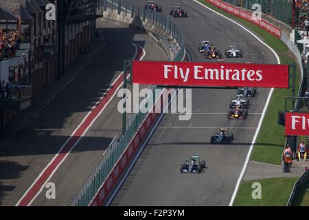 Formule 1 2015 Grand Prix de Belgique de Shell, Spa. Banque D'Images