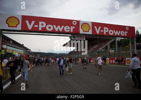 Formule 1 2015 Grand Prix de Belgique de Shell, Spa. Banque D'Images