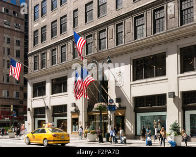 Entrée de Lord & Taylor Department Store, Fifth Avenue, NYC Banque D'Images