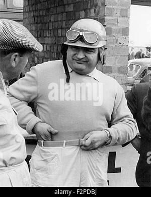 Jose Gonzales instituteur pilote de course. Banque D'Images