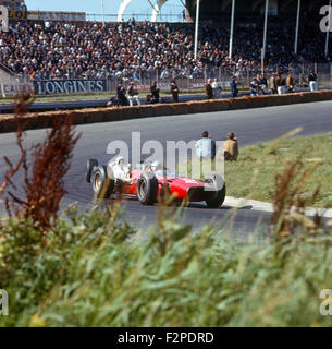 Lorenzo Bandini dans une Ferrari 312 de la Dutch GP Zandvoort 24 Juillet 1966 Banque D'Images