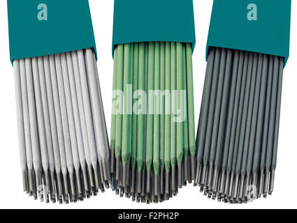 Les baguettes de soudure isolée avec Clipping Path Banque D'Images