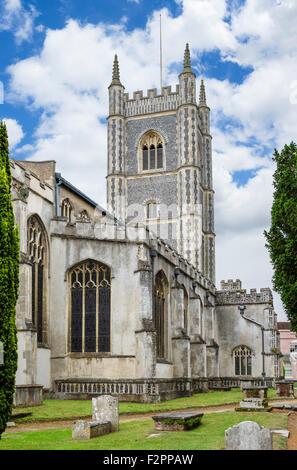 L'église paroissiale de Dedham,'Pays de Constable', Essex, Angleterre, RU Banque D'Images