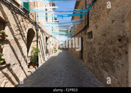 Pris dans le beau village de Valldemossa sur l'île de Majorque, Espagne, en juillet 2015 Banque D'Images