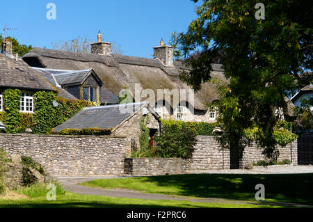 Chaumières, St Nicholas, Vale of Glamorgan, Pays de Galles, Royaume-Uni. Banque D'Images