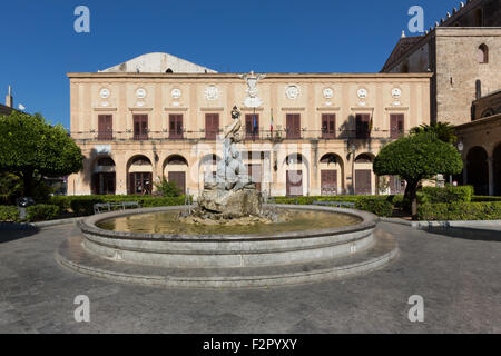 Monreale (Italie) - Le Palais de la ville Banque D'Images