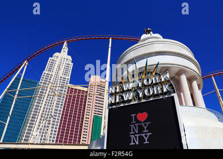 Hotel New York New York à Las Vegas, Nevada. Banque D'Images