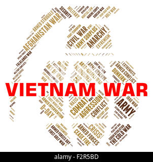 Guerre du Vietnam indiquant l'action militaire et d'affrontements Banque D'Images