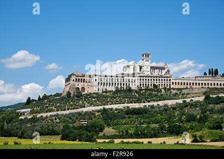 Basilique de San Francesco d'Assisi, Assisi, Province de Pérouse, Ombrie, Italie Banque D'Images