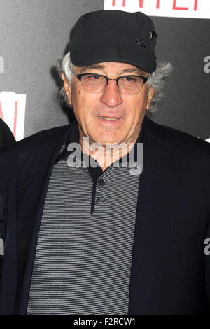 Robert De Niro assister à 'l'Intern' New York Première au Ziegfeld Theatre le 21 septembre 2015 à New York Cit/photo alliance Banque D'Images