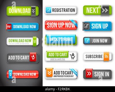 Boutons Illustration de Vecteur