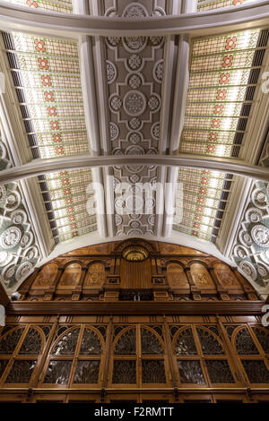 L'intérieur de la salle du mémorial Shakespeare à la Bibliothèque de Birmingham, Angleterre Banque D'Images