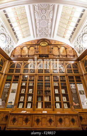 L'intérieur de la salle du mémorial Shakespeare à la Bibliothèque de Birmingham, Angleterre Banque D'Images