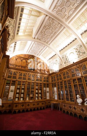 L'intérieur de la salle du mémorial Shakespeare à la Bibliothèque de Birmingham, Angleterre Banque D'Images