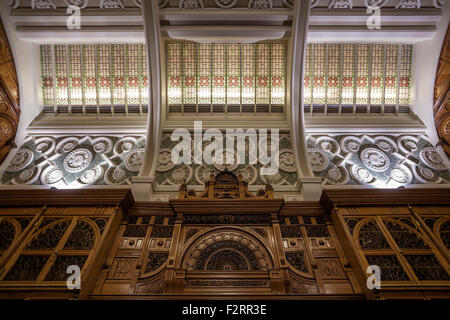 L'intérieur de la salle du mémorial Shakespeare à la Bibliothèque de Birmingham, Angleterre Banque D'Images