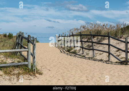 Sandbridge Beach Path Banque D'Images