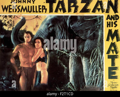 Tarzan et sa compagne - Film Poster Banque D'Images