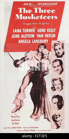 Trois Mousquetaires, Les (1948) - Movie Poster Banque D'Images