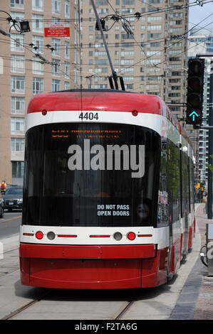 Nouveau tramway, Toronto, Canada Banque D'Images