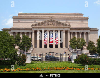Les Archives nationales des États-Unis d'Amérique, sur Pennsylvania Avenue à Washington, D.C. , un bâtiment contenant ces imp Banque D'Images