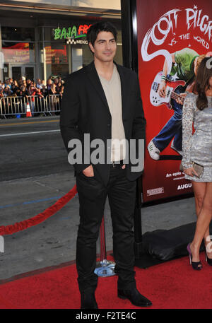 LOS ANGELES, CA - le 27 juillet 2010 : Brandon Routh lors de la première mondiale de son nouveau film 'Scott Pilgrim vs The World" au Grauman's Chinese Theatre, à Hollywood. Banque D'Images