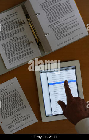 Je tampon avec application mobile pour les avocats (amendement) Banque D'Images