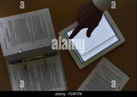 Je tampon avec application mobile pour les avocats (amendement) Banque D'Images