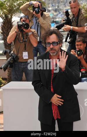 CANNES, FRANCE - 12 MAI 2010 : le président du jury de Cannes Tim Burton à la 63e Festival de Cannes. Usage éditorial uniquement. © Jaguar Banque D'Images