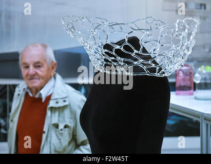 Liberec, République tchèque. Sep 24, 2015. Trandesign, une exposition de l'art polonais contemporain, commence dans la région de Liberec et Galerie Musée de la Bohême du nord de Liberec, République tchèque, le 24 septembre, 2015. L'exposition présente des œuvres par les enseignants et les étudiants de l'Eugeniusz Geppert Académie des beaux-arts de Wroclaw. Étudiant imagée Kalina Bankova. ( © Radek Petrasek/CTK Photo/Alamy Live News Banque D'Images