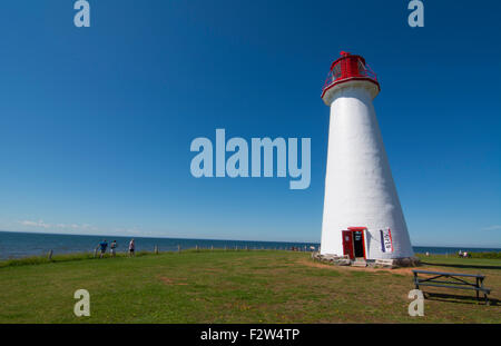 L'Île du Prince Édouard, Canada plus ancien phare à l'Î Î appelé phare de Point Prim Point Prim 1895 Banque D'Images