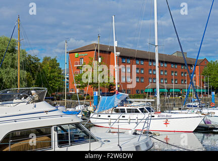 La Marina - et Holiday Inn - Kingston Upon Hull, East Riding of Yorkshire, Angleterre, Royaume-Uni Banque D'Images