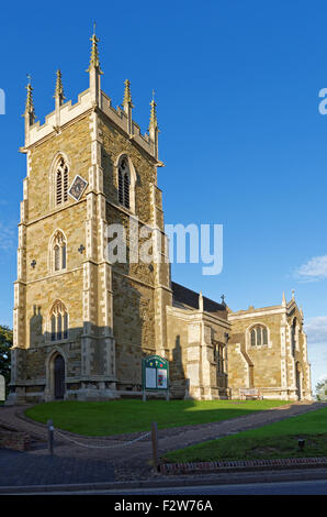 Le 14ème siècle, église paroissiale de St Wilfrid's en Alford Lincolnshire, Royaume-Uni., Un exemple de l'architecture d'église gothique. Banque D'Images