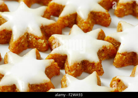 Détail de l'étoile de Noël cookies Banque D'Images