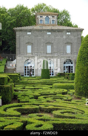 Jardin de la Villa Lante à Bagnaia, Italie Banque D'Images