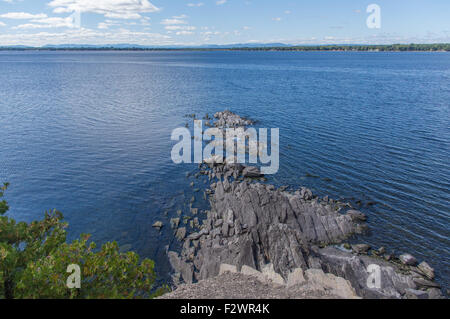 La belle Roche Au Point State Park dans le Nord de l'NY Banque D'Images