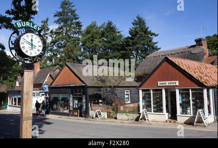 Burley Village dans la New Forest, Hampshire, Royaume-Uni Banque D'Images