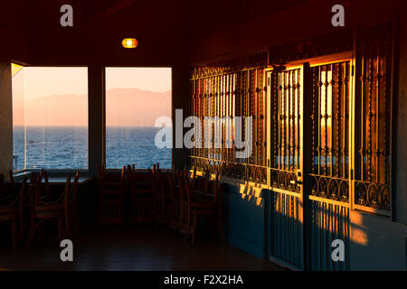 Voir l'intérieur d'un complexe hôtelier sur un quai, la jetée de Santa Monica, Santa Monica, Los Angeles County, Californie, USA Banque D'Images