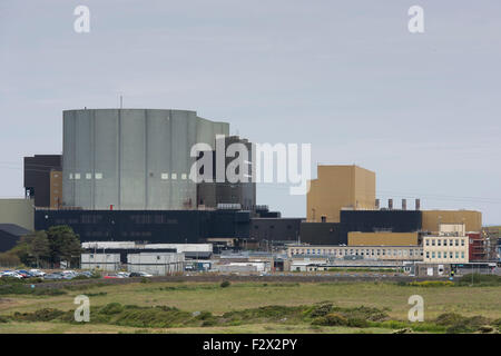 Une vue générale des installations nucléaires Magnox Trawsfynydd power station en Gwynedd, Pays de Galles. Banque D'Images