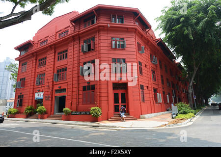 Le Red Dot Design museum de Singapour. Banque D'Images