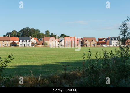 Champs Saxon Bellway nouveau développement immobilier, Bicester, Oxfordshire, Angleterre, Royaume-Uni Banque D'Images