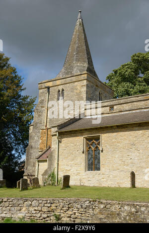 St James Church, église Fin, Syresham, Northamptonshire, Angleterre, Royaume-Uni Banque D'Images