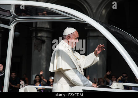 Turin, Italie. 21 Juin, 2015. Pape Papa Francesco visiter Turin, Italie, juillet 2015 © Ron Levy/ZUMA/Alamy Fil Live News Banque D'Images