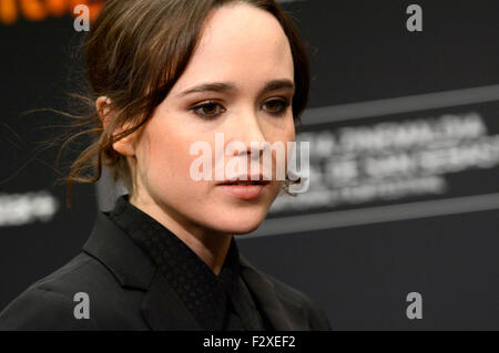 Ellen Page assiste à la conférence de presse pour "Freeheld" au 63. International Filmfestival San Sebastian / Festival Internacional de Cine de Donostia-San Sebastián, 24.09.2015/photo alliance Banque D'Images