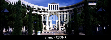 Panorama de l'allée piétonne quartier Antigone Montpellier Banque D'Images